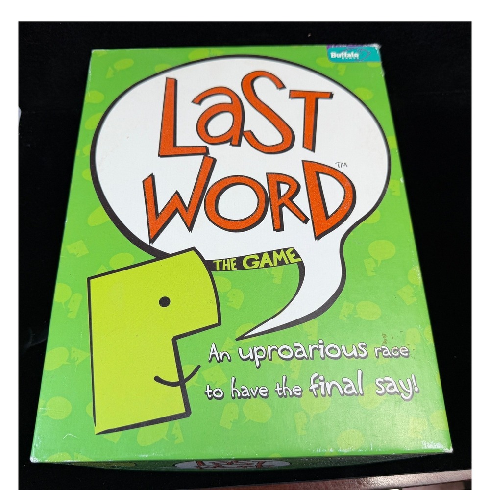 Last Word The Game Buffalo Games Fast Paced Board Game Ages 8+ 2-8 Players